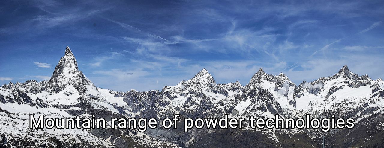 Mountain range of powder technologies