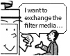 I want to exchange the filter media...